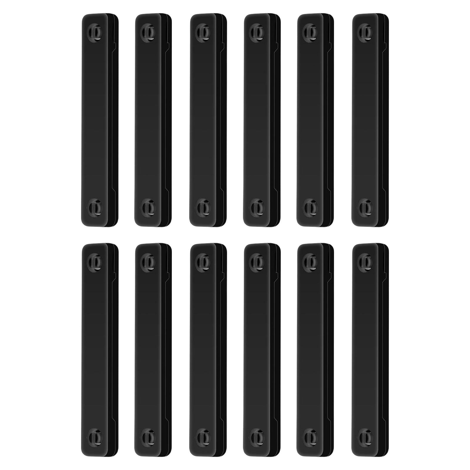 12Pcs Screen Window Clips Punch Free for Living Room Kitchen black