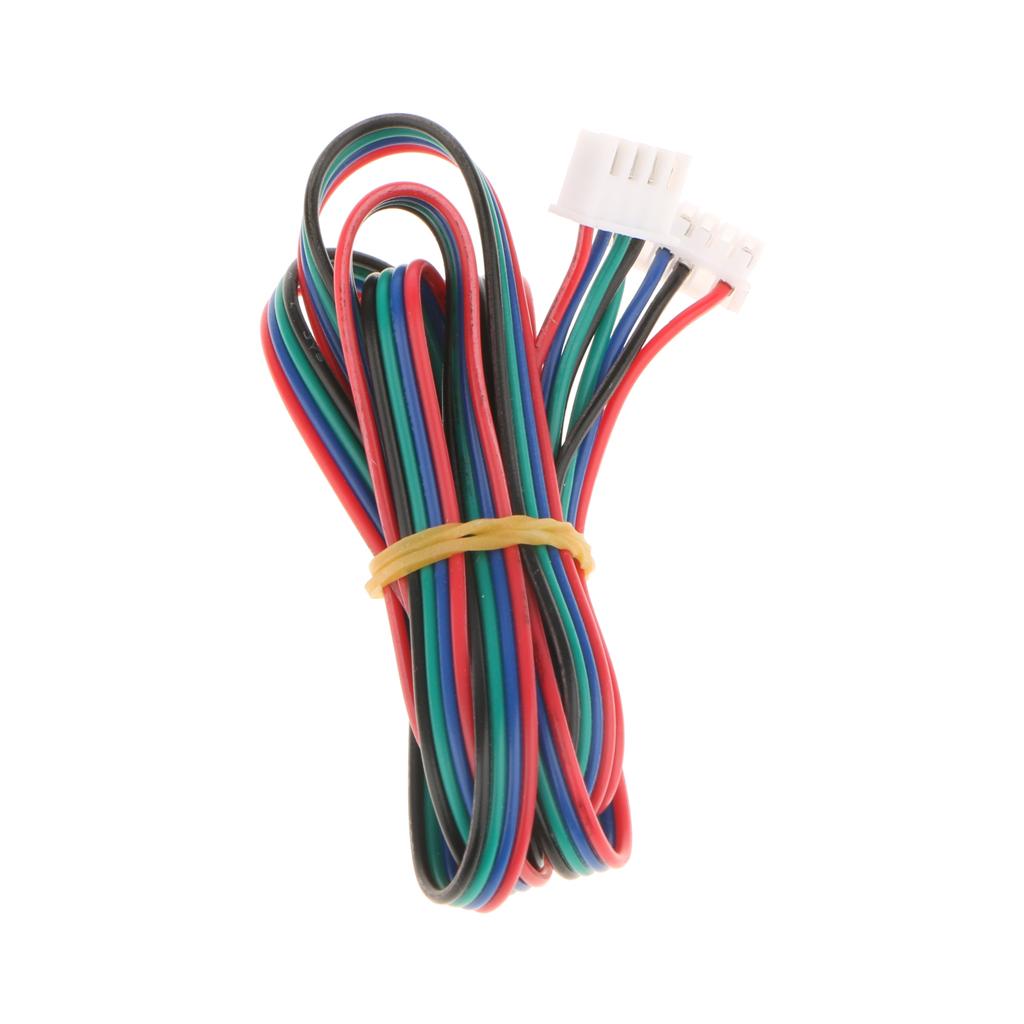 4x1m/3ft 3D Printer 4pin to 6pin Stepper Motor Extended Cable Lead Wires