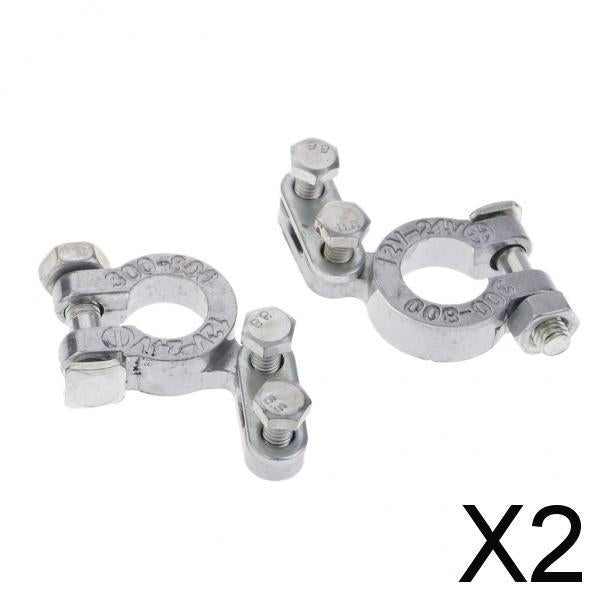 2xAuto Car Replacement Battery Connector Terminal Clamp Clips 