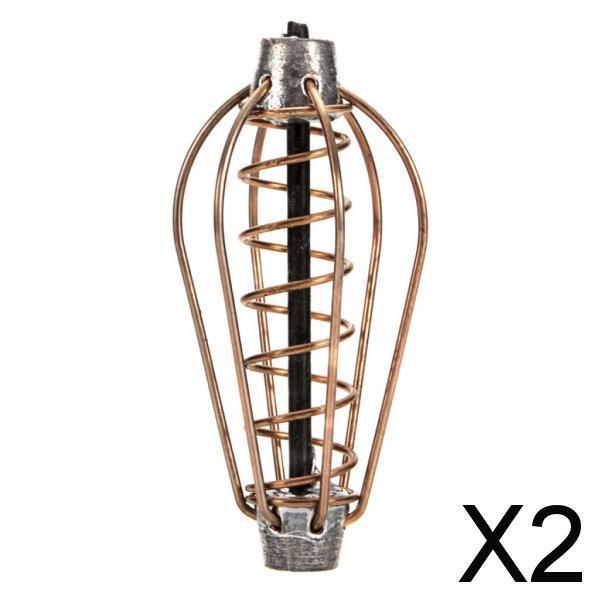 2xSpring Fishing Loaded Coil Inline Feeders Carp Tench Bream Method Feeder 25g