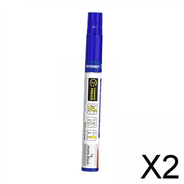 2xCar Touch up Paint Pen Waterproof Supplies Car Scratch Repair Pen Automobile Matte Black