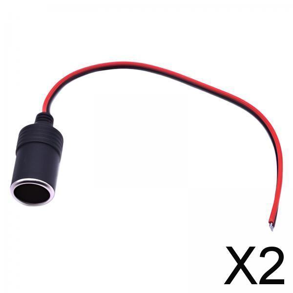 2xCar Charger Power Cigarette Lighter Female Socket Adapter 10A Max