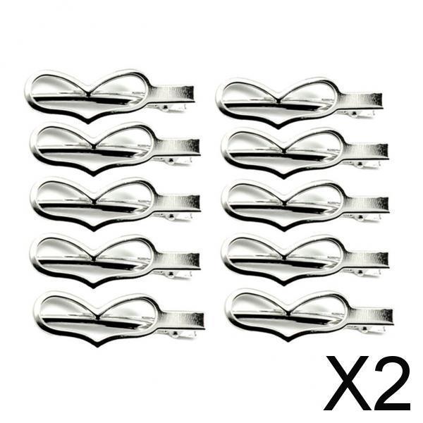 2x10Piece Alligator Hair Clip Single Prong Hair Clip DIY Headdress