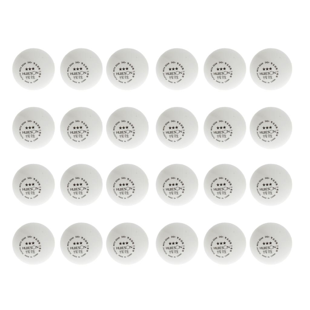 24 Pieces 3-Star PREMIUM 40+mm Table Tennis Balls Plastic Ball Official Ball
