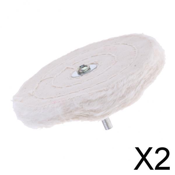 2xBuffing Wheel Multi Size Cloth Polishing Wheel with Shank for Rotary Tool 3