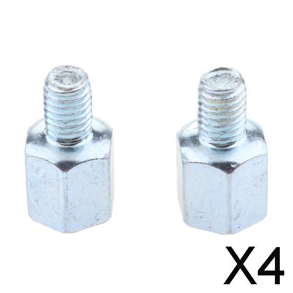 4xMotorcycle Rearview Mirror 8mm Postive to 8mm Postive Thread Adapter Screw