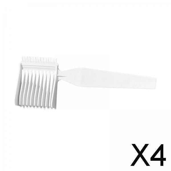 4xPositioning Comb Hair Comb Curved Positioning Comb for Salon Barber Stylists