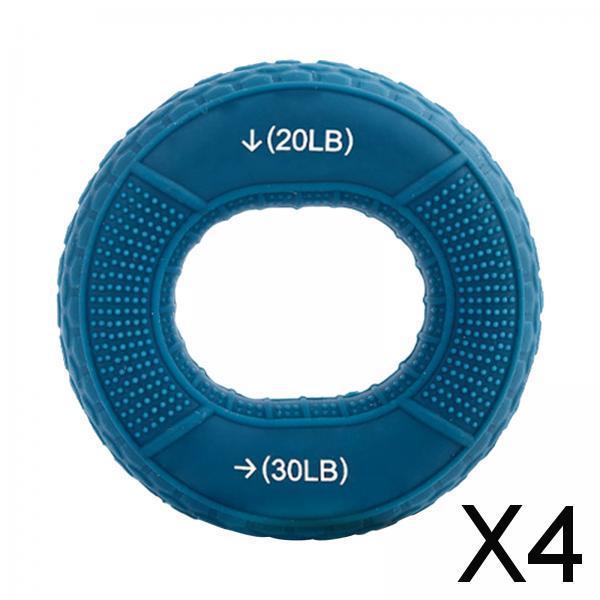 4xHand Grip Strengthener for Strength Training Sports Pianist Finger Exerciser Dark Green 20lb 30lb