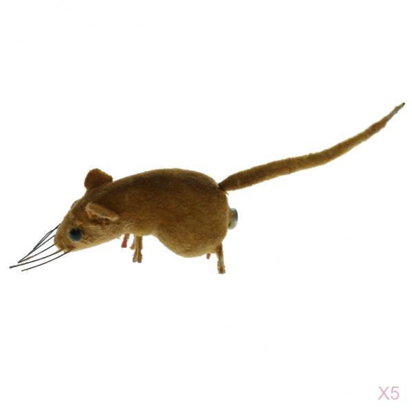 5x Realistic Mouse Animal Ornament Fridge Magnet Mice Toys Pot Hanger Decor