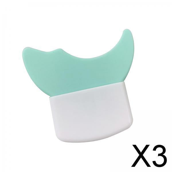 3xEyeliner Stencil Eyeshadow Stencil Eyeshadow Applicators Plate Eyelash Guard Green