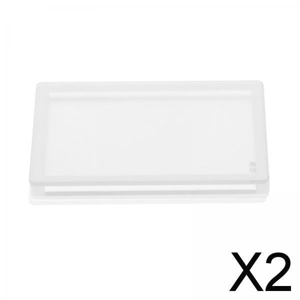 2x4Pcs DIY Acrylic Quicksand Plates Holiday Festive Home DIY Liquid Quicksand 8.5cmx5.5cm