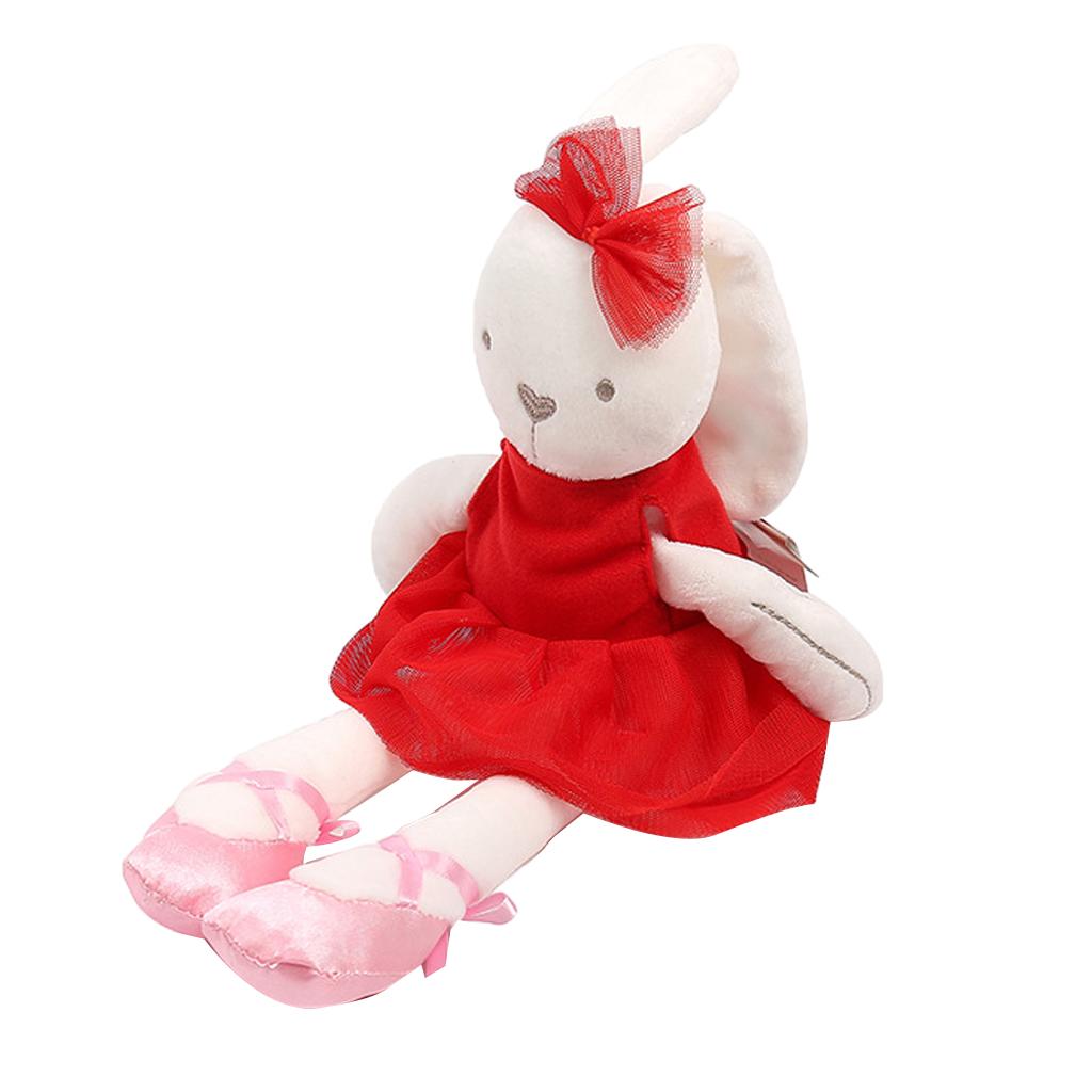 Soft Plush Toys Rabbit Stuffed Animal Baby Kids Gift Animals Doll Red