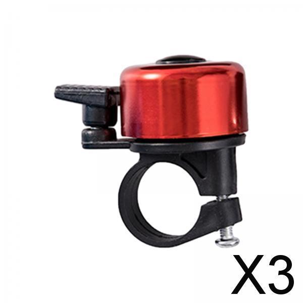 3xBike Bell Easy to Install Bicycle Bell Riding Outdoor Mountain Road Bike Red
