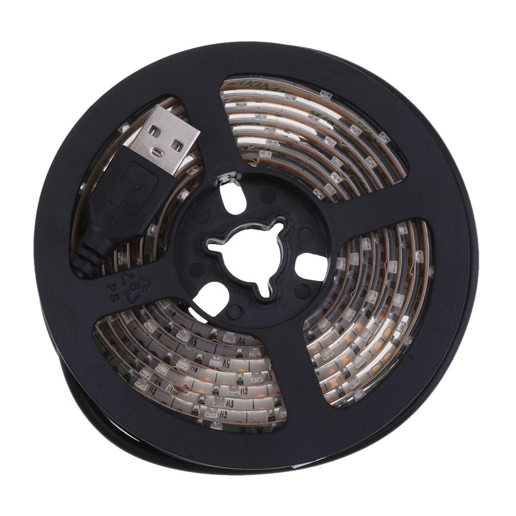 Background Light 5V USB Powered LED Strip Light TV Backlight Kit 2M blue