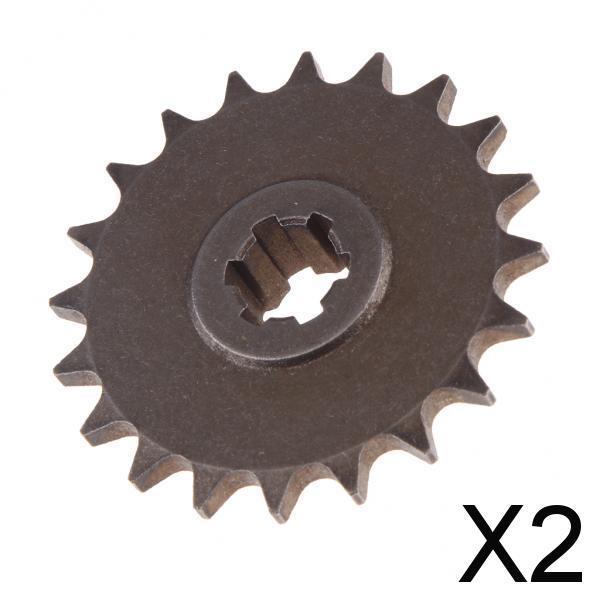 2x20T Front Sprocket Pinion for 49cc 2 Stroke Mini Dirt Pocket Bike