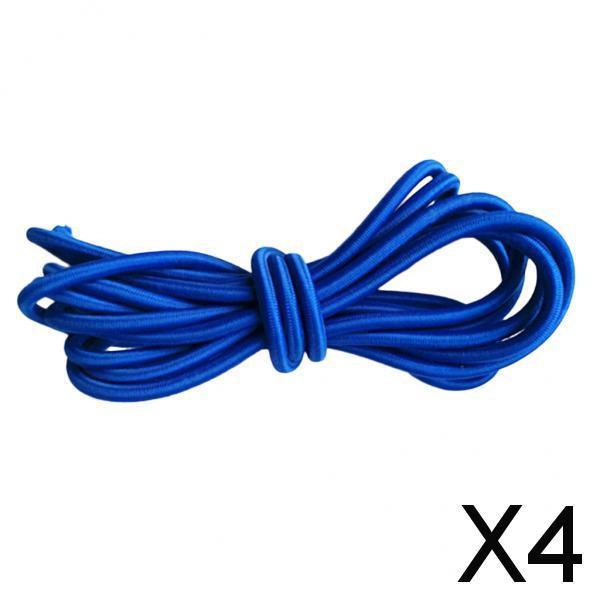 4x5mm Blue Elastic Rubber Bungee Rope Shock Cord Tie Down Boat UV Stable 1m