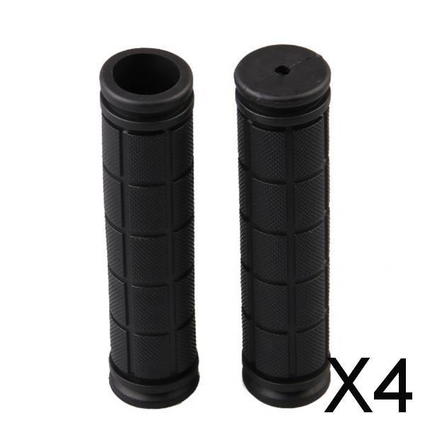 4xAnti-Slip Bike Bicycle MTB Handlebar Grip Soft Rubber Bar Covers Black