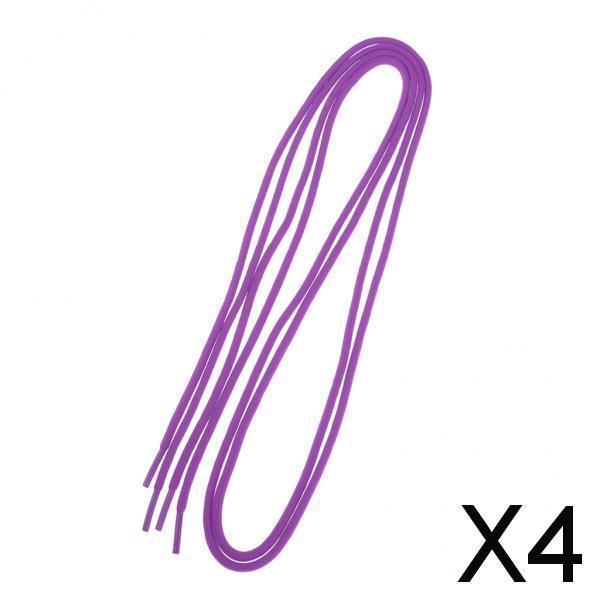 4xRound Athletic Shoe Laces for Sneakers Sport Running Shoe Purple