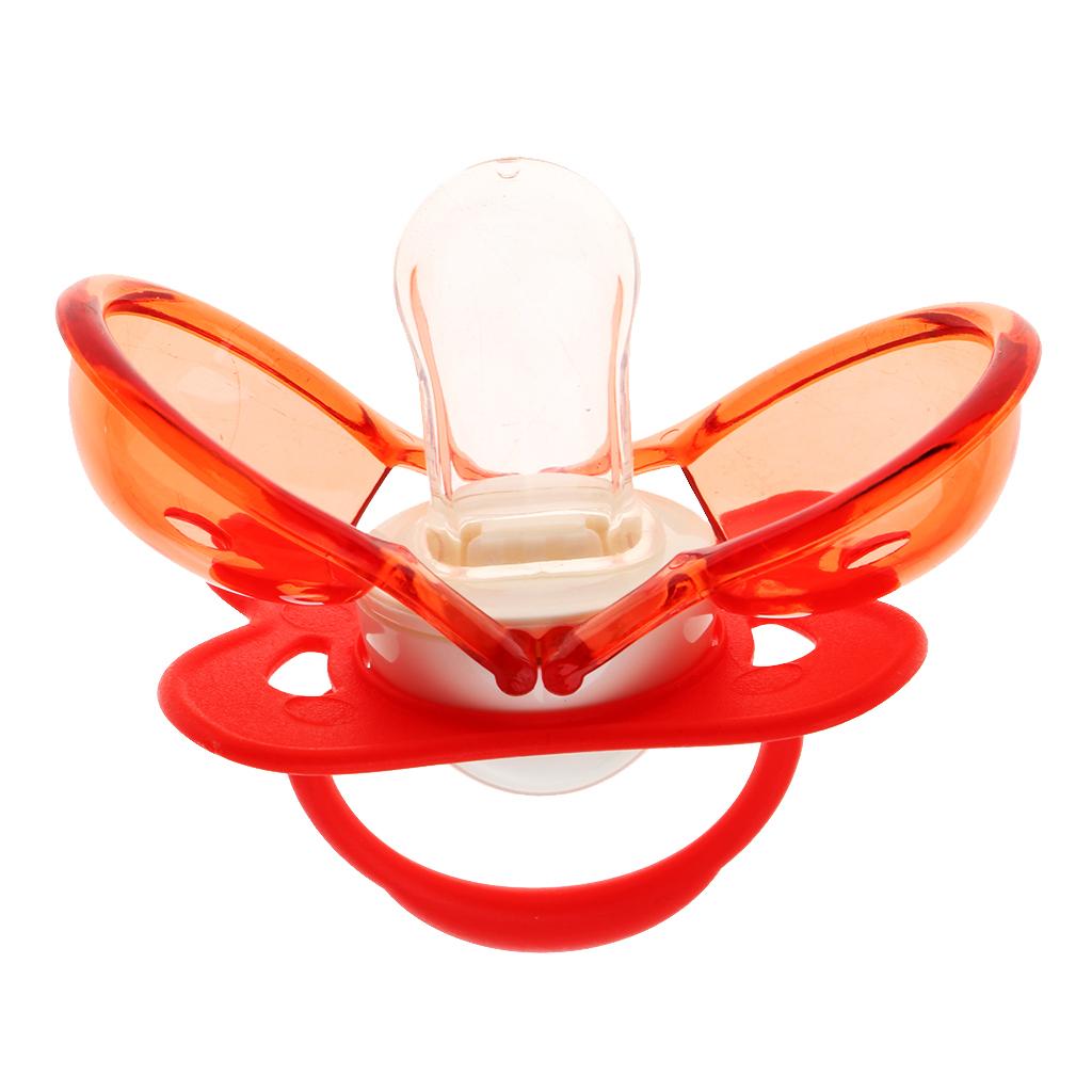 Silicone Nipple Soother Pacifier Baby Orthodontic Dummy BPA FREE 5-8M Red