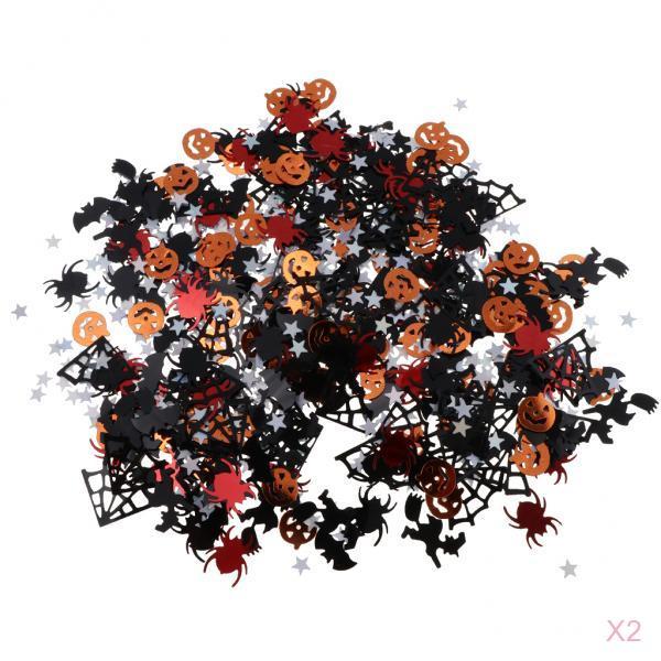 30g Assorted Halloween Pumpkin Spider Bat Confetti Party Decoration