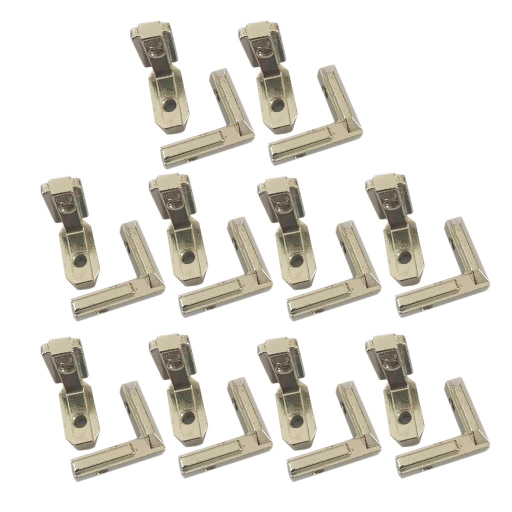 20x T Slot L-Shape Aluminum Profile Interior Connector Corner Bracket Joint 3030