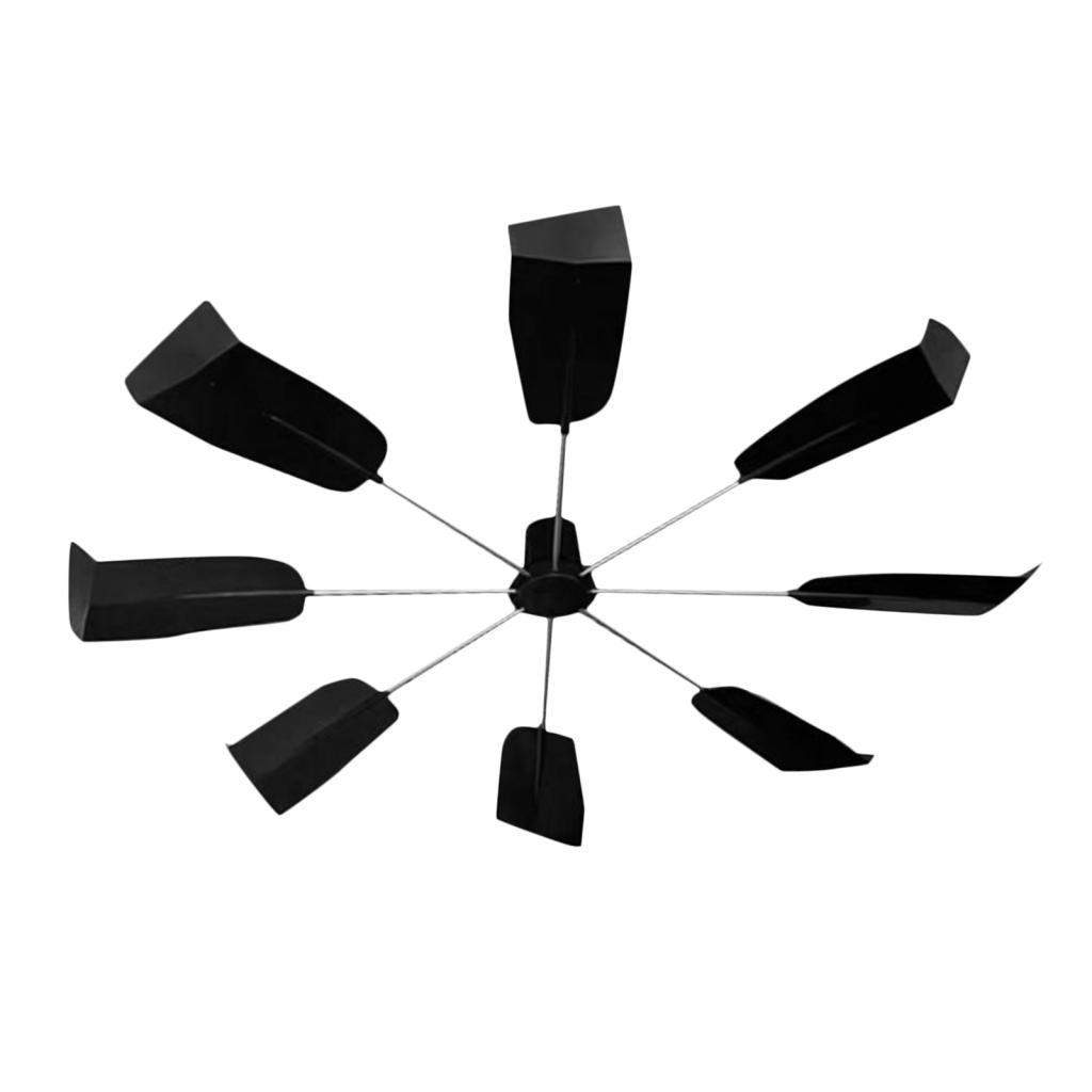 Central Deflector Black Prevent Blow Baffle Cover for Office Library Home