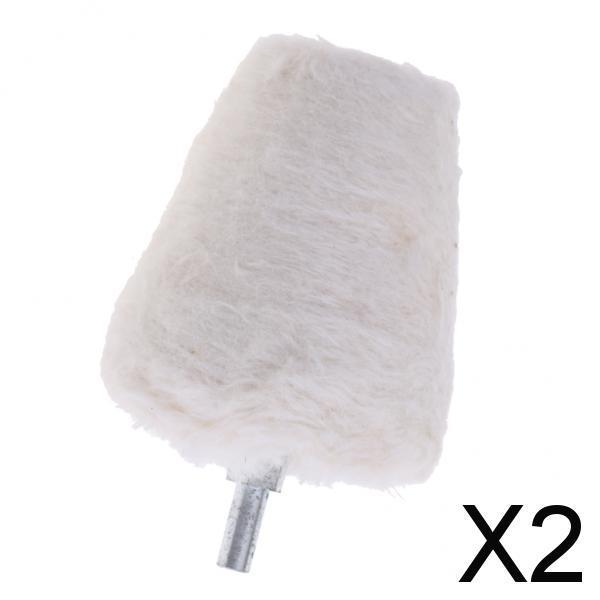 2xPolishing Buffing Wool Cotton wheel for Rotary Tool Accessory #5- 35x55mm