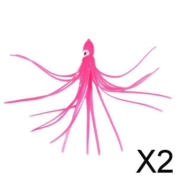 2x6pcs Fishing Lures Squid Octopus Skirts Sea Fish Soft Baits Tackles  12cm