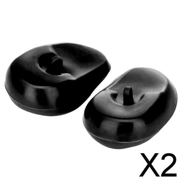 2x2 Pieces Ear Cover Protector Waterproof Ear Caps Hair Salon Coloring  Black