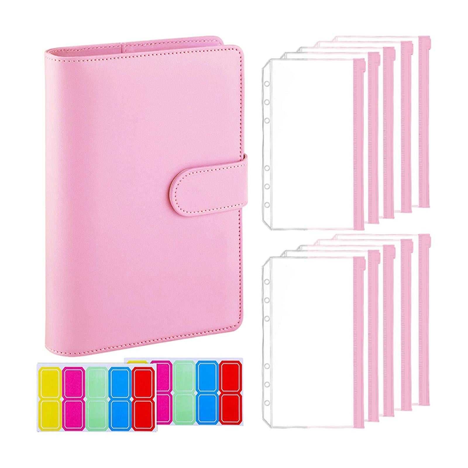 Money Planner Waterproof Personal Expense Financial Journal Debt Tracking pink