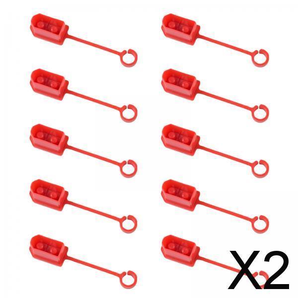 2xXT60 Male Female Plug Dust Protector Shell for Lipo Battery red