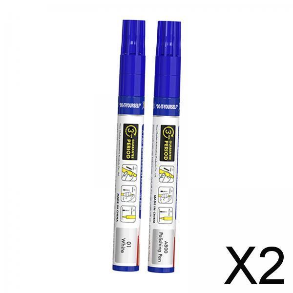 2xTouch up Auto Paint with Polish Pen Replacement Parts Car Scratch Repair Pen