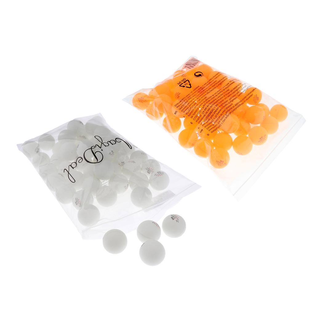 100Pcs 3 Star 40mm Table Tennis Balls Ping Pong Practice Ball White + Orange