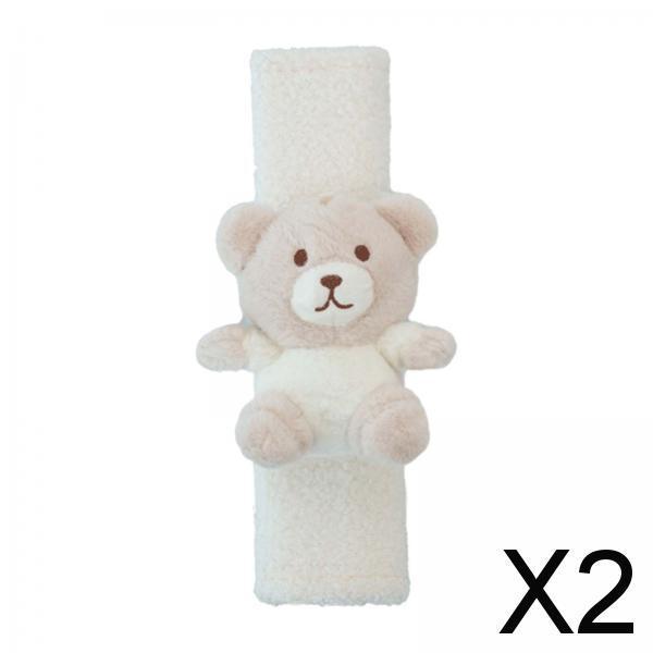 2xCar Seat Belt Strap Cover Auto Seat Belt Cover for All Cars Women Girls Bear