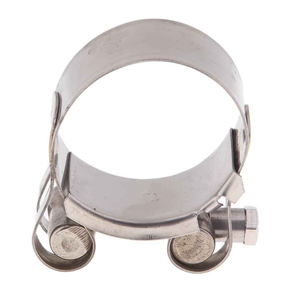 Motorbike Exhaust Clamp Clip Stainless Steel Muffler Silencer Clamps 44-47mm