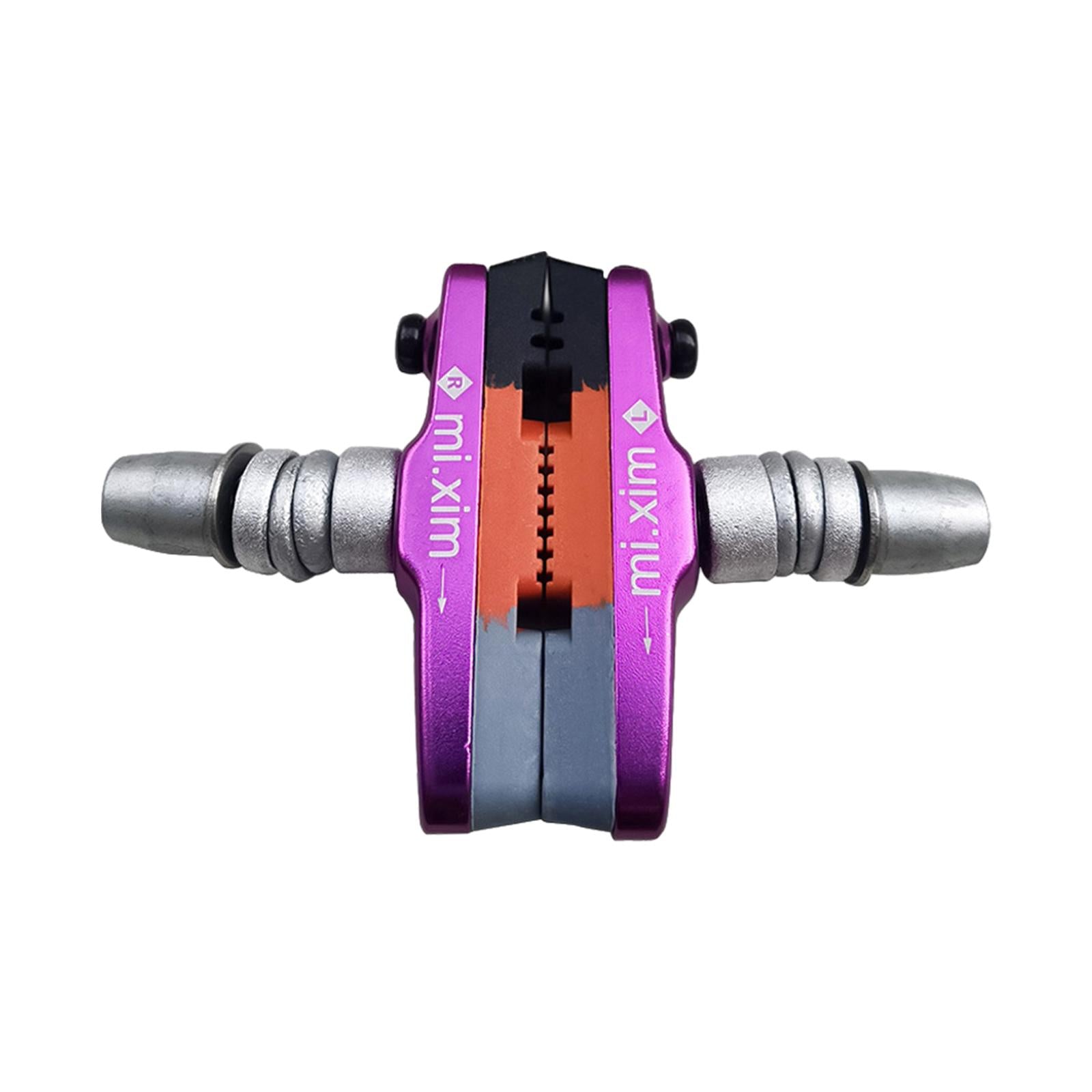 2Pcs Brake Pads Shoes Easy to Store Bike Parts Replaceable V Type Brake Pads violet