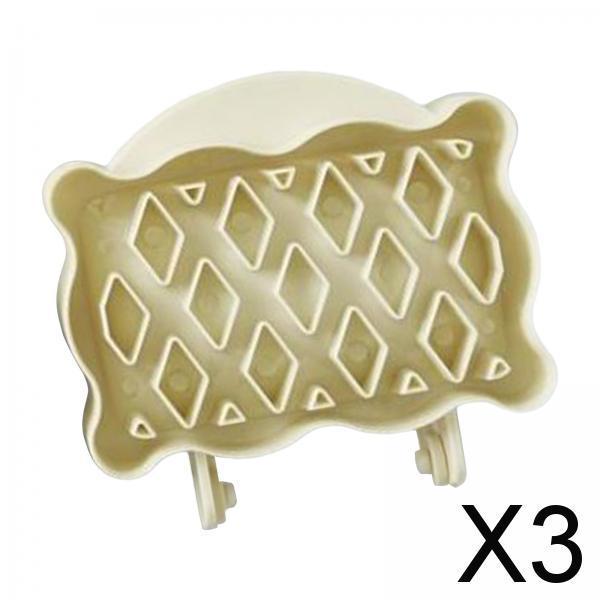 3xMini Hand Pie Maker Holiday Theme Pocket Pie Pan for Party Festivals Potluck rectangle