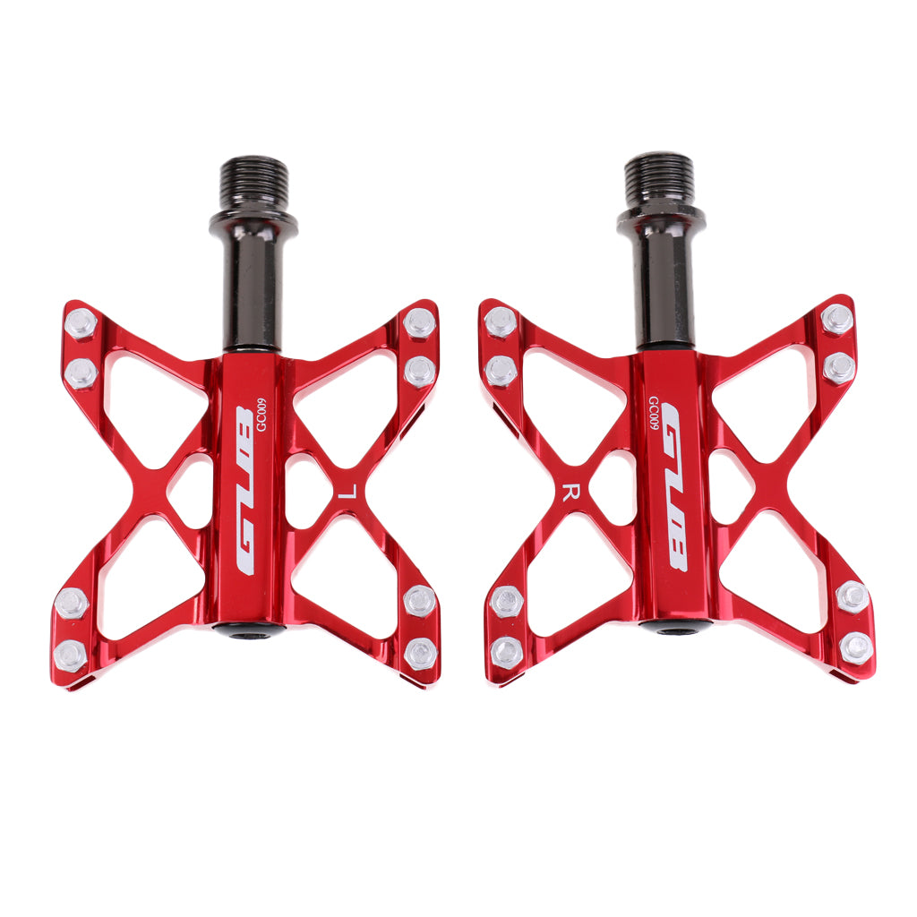Mountain Bike MTB BMX Pedals Bicycle Platform Pedals Sealed Bearing Red