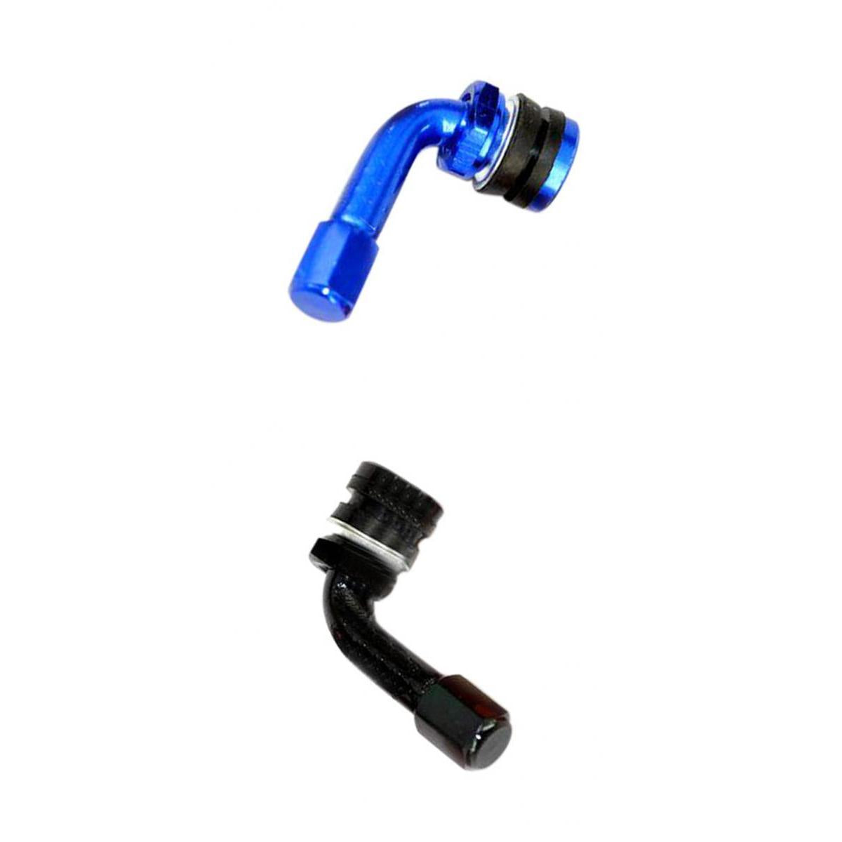 CNC Aluminum Motorcycle Rim Wheel Air Tyre Tire Valve Stem Blue/Black