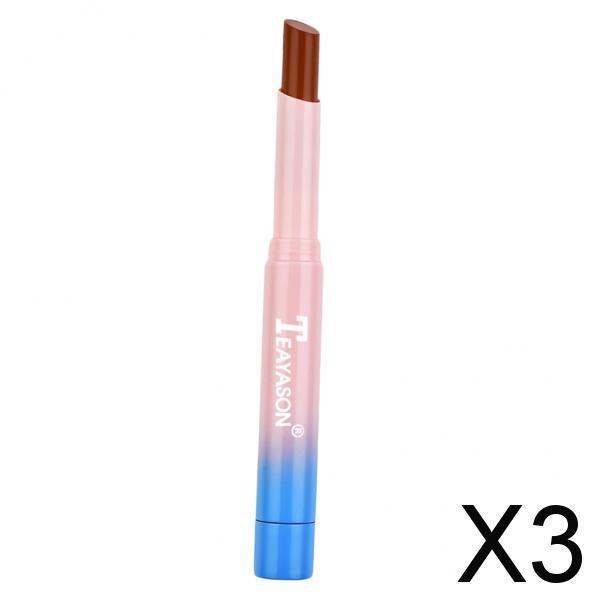 3xLong Lasting Matte Lipstick Makeup Lips Balm Moisturizing Cosmetic Lip Stick 01