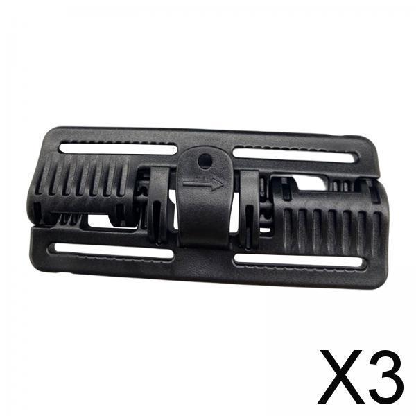 3xVest Quick Release Buckle Slider for Hunting Backpack Strap Belt Accessories Black Long