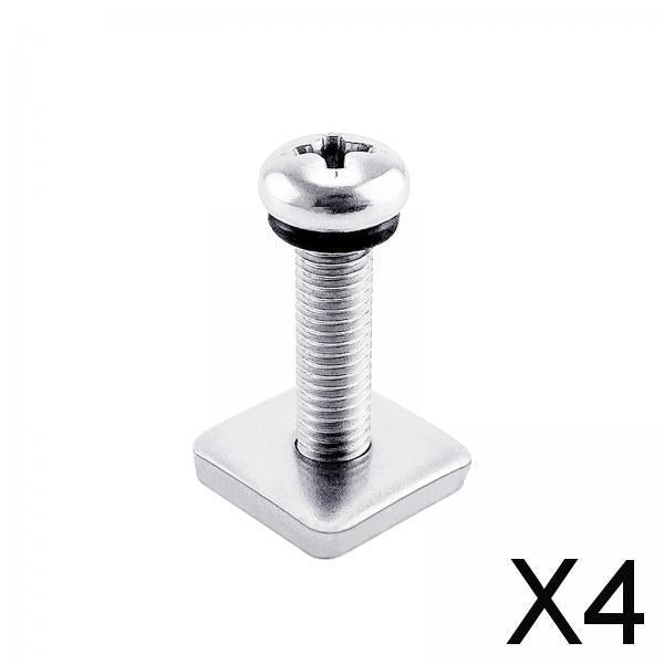 4xFin Screw and Gasket Surfing Longboard Fins and Gasket for Surf Longboard