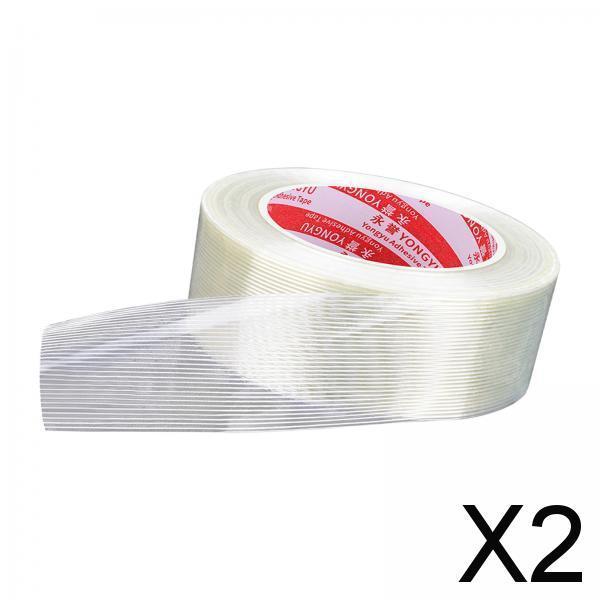 2xFiberglass Tape Fiberglass Fabrics Tape for Photo Frame Fixed Tarpaulin 2.5cmx2500cm