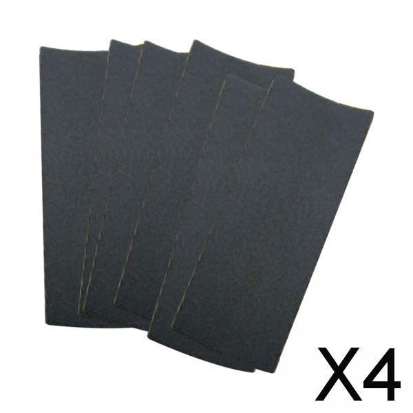 4x6Pcs Fingerboard Grip Tape Non Skid Accessories for Mini Skateboard Supplies Black