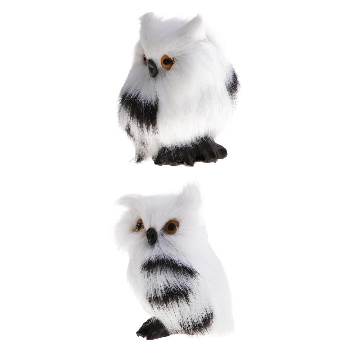 1 Pair Simulation Lifelike Flying Owl With Wings for Home Garden Ornaments