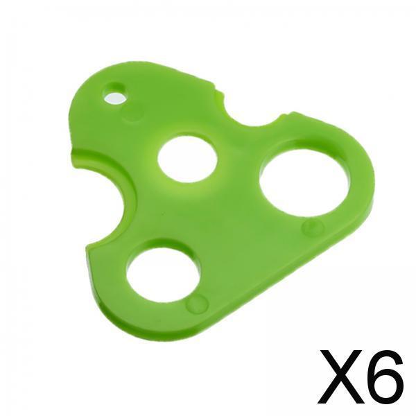 6xPlastic Essential Oil Roller Ball Bottle Opener Key Tools  Triangle Green