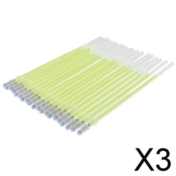 3x20 Pieces 1mm Colorful  Ink Gel Pen Refills for Drawing Yellow