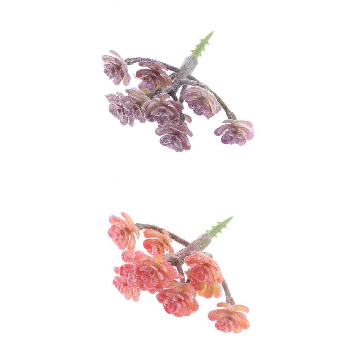 Artificial Succulent Plant Cactus #10 Light #11 Red
