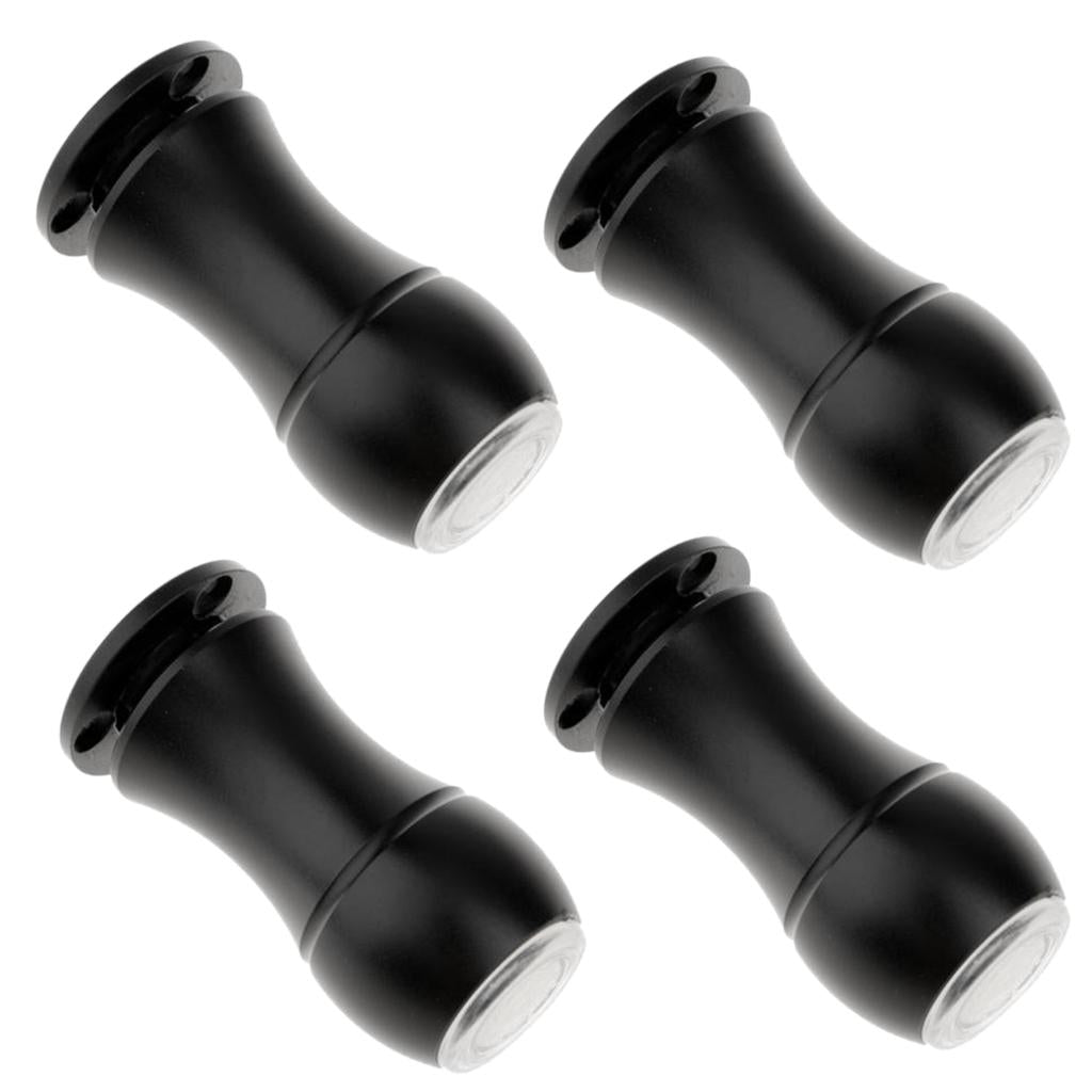 4Pcs Aluminum Furniture Plinth Sofa Leg Anti-damp Feet for Couch Cabinet Black