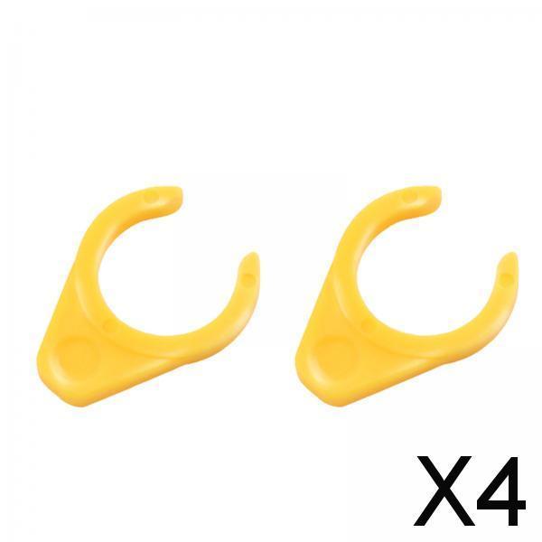 4x2Pcs Quick Release Lock Durable Bike Pedal Protection Buckle Lock Protection Yellow